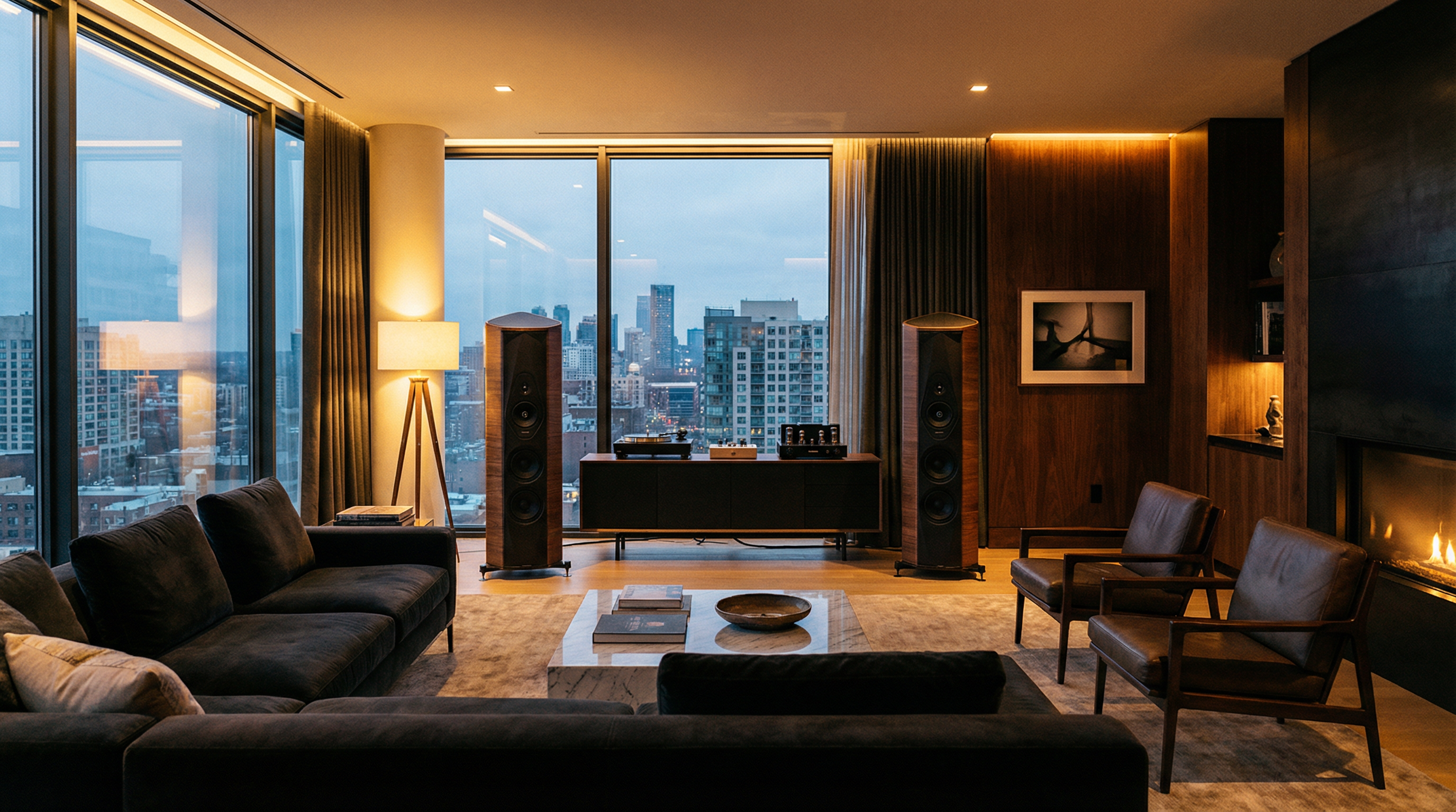 Luxury listening room